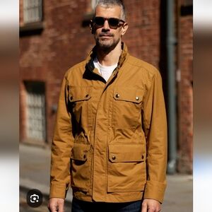 SPAO FOR MEN Field Jacket  Size XS Shiny Yellow Satin